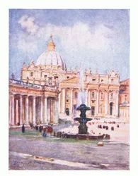 Saint-Pierre, de Rome publiée par A & C Black Ltd, 1925